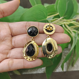 เครื่องประดับแฟชั่นใหม่ ต่างหูแบบห้อยชุบทอง 18k ทำจากทองเหลือง ดีไซน์มินิมอล ทันสมัย โดดเด่น มีเอกลักษณ์เฉพาะตัว สำหรับผู้หญิง เหมาะสำหรับงานปาร์ตี้สุดโรแมนติก - Product Image 6