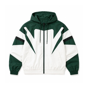 Ensemble survêtement coupe-vent léger pour homme : sweats à capuche zippés personnalisés et pantalons de survêtement en nylon - Product Image 5