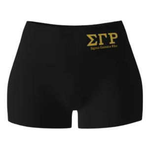Shorts de sport extensibles pour femmes Sigma Gamma Rho Sorority, shorts athlétiques personnalisés avec lettres grecques, pour l'entraînement, la gym, le fitness, les vêtements décontractés et les activités sportives - Product Image 3