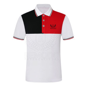 Polo homme à manches courtes avec logo imprimé personnalisé, boutons, 100% coton, coupe classique, vêtement décontracté, col contrasté - Product Image 1