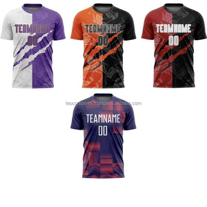 Camiseta de Fútbol de Primera Calidad, Personalizada de Fábrica, OEM/ODM, Impresión por Sublimación, Transpirable, de Secado Rápido, Ecológica, 100% Poliéster, para Adultos - Product Image 2