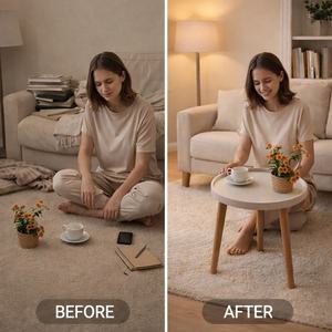 Table basse en bois de style nordique moderne, durable et écologique, idéale pour salon, salle à manger, canapé et appartement – Vente en gros sur mesure - Product Image 6