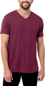 Men's V-Neck T-Shirt Fitted Soft Casual V-Neck Tees Perfect V-Depth No-Shrink No-Fade Comfort for Sleep <b>Undershirts</b> Daily Use - Product Image 4