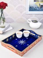 Plateaux en bois personnalisés de qualité supérieure pour hôtels et restaurants, design Art Déco indien, présentoir décoratif pour mariages et occasions Diwali