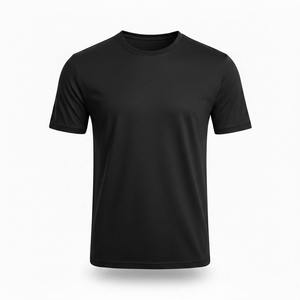 T-shirt personnalisé 100 % coton pour homme, uni, à manches courtes, vente en gros, t-shirt unisexe décontracté basique en coton et polyester - Product Image 1