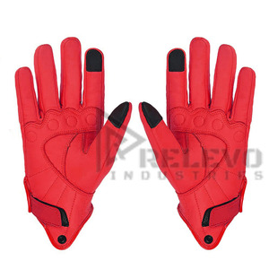 PU Leather <b>Touch</b> <b>Screen</b> Protection Waterproof Full Finger Windproof Breathable Unisex Adult Motorbike Riding <b>Gloves</b> for All - Product Image 3