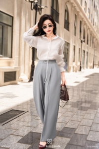 เสื้อเชิ้ตแขนยาวผู้หญิง รุ่น DAISY Vietnam VIVI KA สไตล์ลำลอง ปกคอพับได้ ปักลายผ้า - Product Image 2