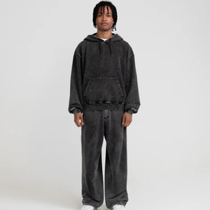 Sudadera con Capucha de Mezclilla para Hombre, Invierno, Personalizable, Estilo Urbano, 360g, 100% Algodón, Tejido Transpirable de Secado Rápido, Alta Calidad, Color Personalizable - Product Image 1