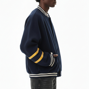New Latest Style Custom Made Front Logo Oversized Breathable Quick Dry Winter <b>Men</b> Varsity <b>Jackets</b> <b>Lightweight</b> - Product Image 6