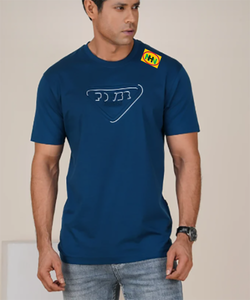 เสื้อยืดคอตตอนทรงโอเวอร์ไซส์ปักลาย 3 มิติแบบเรียบง่ายสำหรับผู้ชาย เสื้อยืดลายกราฟิกแบบสั่งทำพิเศษ - Product Image 6