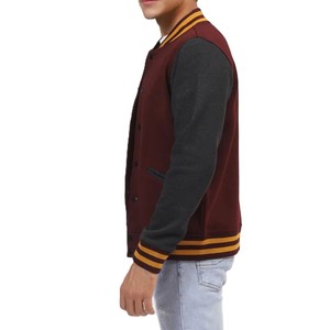 High Quality Long Letterman Varsity <b>Jackets</b> Wool Body Stand Collar Heated Eco-Friendly Winter Wear <b>Smart</b> Stylish <b>Men's</b> <b>Jacket</b> - Product Image 5