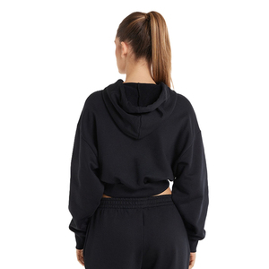 Sudaderas Cortas con Logotipo Personalizado para Mujer, Venta al por Mayor, OEM, Sudadera Corta de Forro Polar Grueso, Precio de Fábrica, Sudadera Corta con Estampado Personalizado para Mujer - Product Image 3