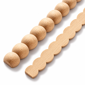 Moulure décorative en bois massif pour bordure de meuble de cuisine, moulure en bois massif pour intérieur - Product Image 1