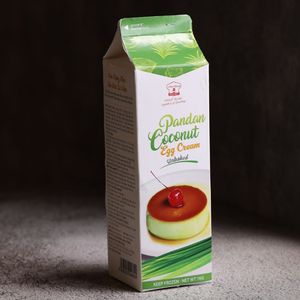 Crema No Láctea para Exportación, Venta Directa de Fábrica, HALAL, OEM/ODM, Crema de Huevo de Pandan y Coco para Panadería, Crema de Huevo sin Cocer 1KG, Postres - Product Image 2