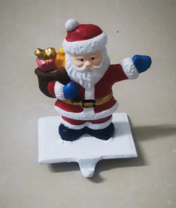 ที่ใส่ถุงน่องคริสต์มาสรูปมงกุฎสีทองทำจากโลหะทำจากเหล็กหล่อหรูหรา - Product Image 6