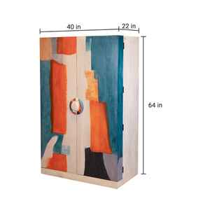 Meuble à vin en bois de manguier, meuble de bar moderne avec porte-verres, mobilier en bois massif, autoportant, durable, exportateur - Product Image 3