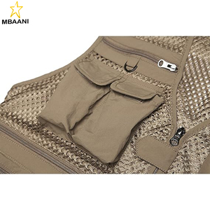 เสื้อกั๊กตาข่ายระบายอากาศลายพรางสำหรับนักข่าว ช่างภาพ ตกปลา - Product Image 2