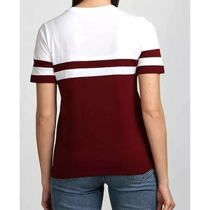 เสื้อยืดแขนสั้นผู้หญิงทรงลำลอง ผ้าคอตตอนเทอร์รี่ 100% สกรีนโลโก้ได้ แห้งเร็ว เป็นมิตรกับสิ่งแวดล้อม สำหรับฤดูใบไม้ผลิ/ฤดูร้อน - Product Image 6