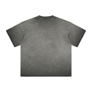 เสื้อยืดผู้ชายทรงโอเวอร์ไซส์ ผ้าฝ้าย 100% คุณภาพดี พิมพ์ลายกรดแบบแอซิดวอช พร้อมโลโก้สั่งทำพิเศษ สไตล์ฮิปฮอปแนวสตรีท รักษ์โลก - Product Image 6