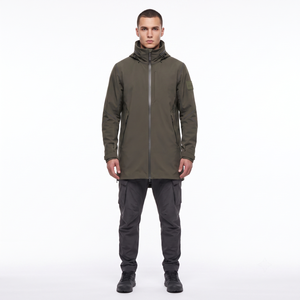 Chaqueta Táctica Impermeable Personalizada para Hombre, Estilo Techwear, con Capucha y Arnés Trasero, Directo de Fábrica OEM desde Sialkot - Product Image 1