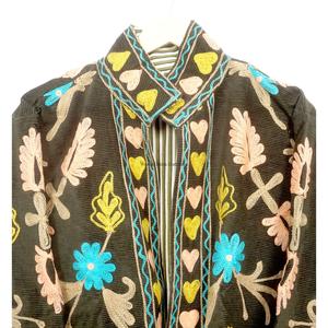 Chaqueta Cotrise Étnica Bordada al por Mayor para Mujer, Abrigo de Otoño/Invierno, Diseño Tradicional Premium, Algodón Transpirable Ecológico - Product Image 2