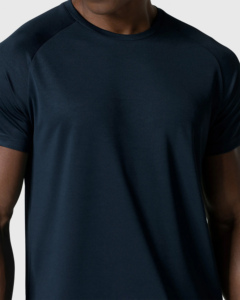 T-shirt pour homme 100% coton, col rond, manches courtes, coupe classique, design uni, style streetwear, anti-boulochage, respirant - Product Image 2