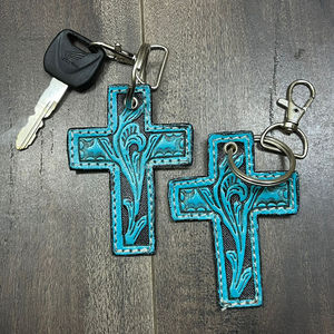 Nouveautés Porte-clés en cuir de vachette personnalisé, fait main, de haute qualité, porte-clés de luxe, cadeaux promotionnels pour unisexe - Product Image 4