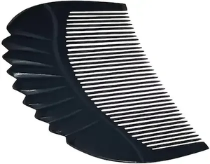 Peigne unique fait main en corne de buffle naturelle sculptée, écologique, d'Inde, poli, masseur pour la tête, design animal élégant - Product Image 3