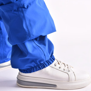 Pantalon de ski en polyester bleu avec cordon de serrage, imperméable, imprimé, style cargo, pour activités de plein air - Product Image 1