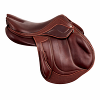 Silla de Montar Inglesa Profesional de Primera Calidad, Estructura de Madera, Material de Cuero Original, Personalizable y Duradera