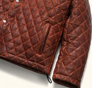 Blouson Aviateur Matelassé Marron pour Homme – Manteau Bomber d'Hiver à Double Boutonnage, Col Montant, Boutons sur le Devant, Poches, Vêtement d'Extérieur Uni - Product Image 6