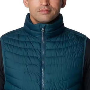Gilet matelassé léger et chaud pour homme, en tissu brillant, personnalisable en gros, veste sans manches sur mesure OEM pour hommes - Product Image 6