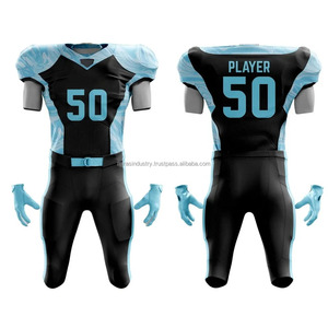 Uniformes de Fútbol Americano Personalizados, Transpirables y Elegantes, Tallas Grandes, Sublimación, Diseño Personalizado, Alta Calidad, 100% Poliéster - Product Image 1