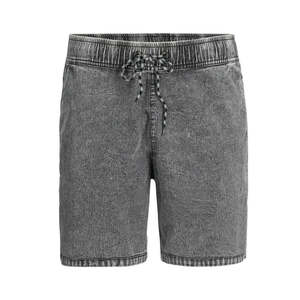 Shorts en jean pour hommes Kivotech avec logo personnalisé, haute qualité, tailles variées, OEM, shorts cargo vierges délavés à l'acide pour l'été - Product Image 1