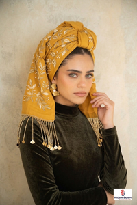 Custom <b>Printed</b> Square Scarf With Tassel Soft Lightweight Fabric Women Headscarf Fashion <b>Accessory</b> OEM Manufacturer Supply - Product Image 3