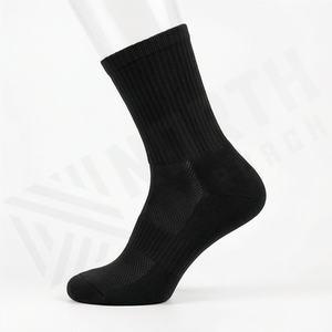 Youth Crew Knitted Breathable Sports <b>Socks</b> Spandex <b>Polyester</b> Cotton Blend Comfortable OEM ODM Available Customized Color Soft - Product Image 3