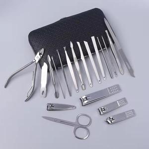 Stainless Steel 19 in 1 <b>Nail</b> <b>Kit</b> with Clipper Scissor File Portable Case for Manicure Adult Use Classic Style - Product Image 2