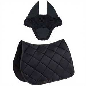 Juego de almohadilla para silla de montar y gorro para orejas de caballo en verde lima, personalizado OEM |   Almohadilla acolchada para silla de montar |   Venta al por mayor - Product Image 3