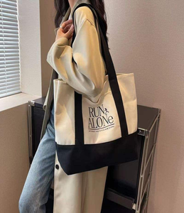 Sac fourre-tout en toile personnalisé avec logo, vente en gros, en coton doux, multi-poches, sac de voyage, sac messager, sac à bandoulière - Product Image 4