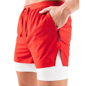 Pantalones Cortos 2 en 1 de Moda, Material Ligero, Estilo Deportivo, para Hombre - Product Image 3