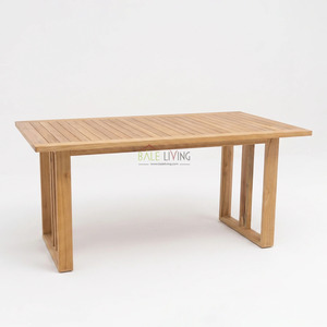 Mesa de Comedor Rectangular Felcia de Madera de Teca Sólida, Diseño Moderno y Minimalista, Muebles Ecológicos para Comedor - Product Image 2