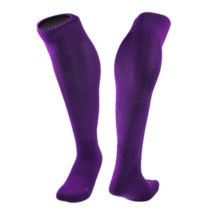 Knee High Soccer Socks Solid Color Breathable Knitted Spandex Polyester Adult Football Sport Wear Summer Standard <b>Thickness</b> - Product Image 6