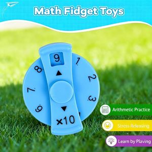 9-Piece Math Fidget Spinners Set Adult-Friendly Math Toy for Multiplication and Division Learning Fun Math Game Spinners - Product Image 3