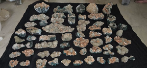 Lote de Calcita Natural Recubierta con Mineral de Stilbita, Especímenes de Cristal Premium para Exhibición, Colección, Decoración, Sanación y Regalo de Calidad - Product Image 2