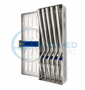 5 Pcs Dental Surgical Osteotome Set with Sterilization Cassette Adjustable Bone Spreading Concave Tip CE ISO Certified - Product Image 6