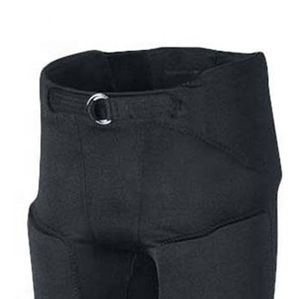 Conjunto de Uniforme de Fútbol Americano Personalizado para Hombre, Cuello en V, Manga Corta, Malla Roja con Rayas Blancas, Número 15, Pantalones Negros con Cierre de Hebilla - Product Image 6