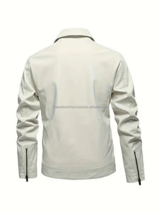 Chaqueta de cuero de moda personalizada para hombre recién llegada ropa de moda nuevo estilo 2024 venta directa de fábrica chaqueta de cuero para hombre - Product Image 5