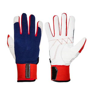 2026 Professional New Arrival Leather Baseball Batting <b>Gloves</b> Customized Logo Goat Leather Skin Hand Protection Batting <b>Gloves</b> - Product Image 1