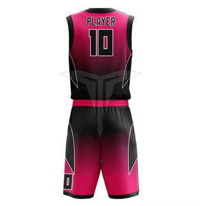Uniforme de Baloncesto de Poliéster Transpirable de Alta Calidad, Nueva Llegada, Venta al Por Mayor, Talla Personalizada, Colores Personalizados, Logotipo OEM - Product Image 3
