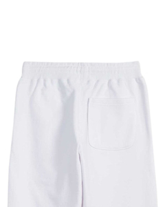 Pantalones Deportivos Unisex de Algodón Blanco, Cintura Elástica, Bolsillos Laterales, Estilo Casual para Otoño, Corte Regular, Diseño Sólido de Peso Medio - Product Image 3